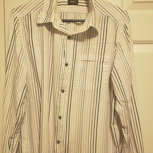 Men's Mexx White w/Different Shades of Stripes